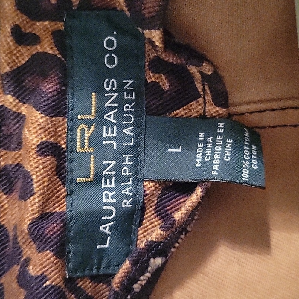 Lauren Ralph Lauren Leopard Print Pea Coat in Brown and Black - Picture 5 of 7